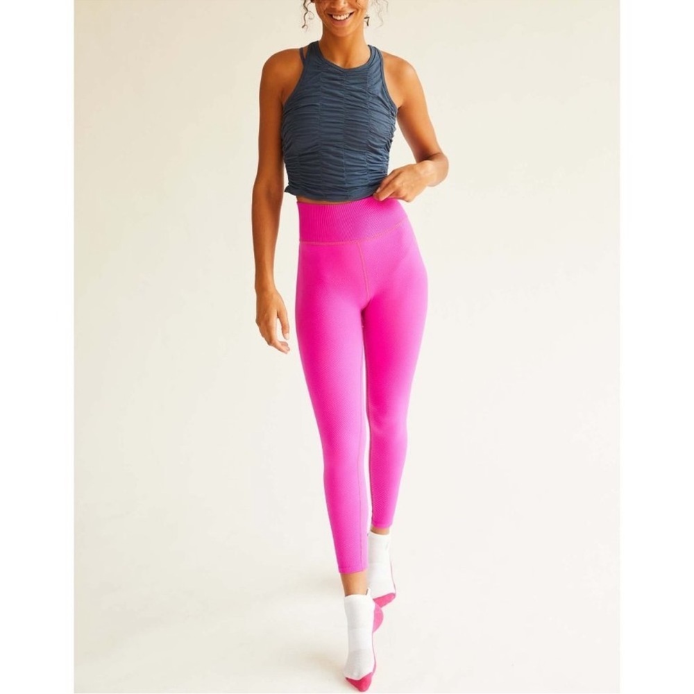 FREE PEOPLE FP Movement High-Rise Free Throw Leggings Size S NWT - Picture 2 of 16